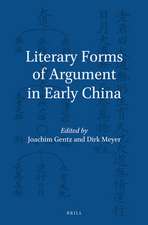 Literary Forms of Argument in Early China