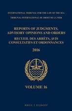 Reports of Judgments, Advisory Opinions and Orders / Recueil des arrêts, avis consultatifs et ordonnances, Volume 16 (2016)