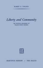 Liberty and Community: The Political Philosophy of William Ernest Hocking