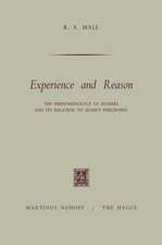 Experience and Reason: The Phenomenology of Husserl and its Relation to Hume’s Philosophy