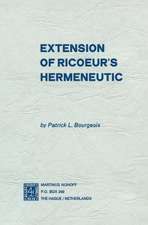 Extension of Ricoeur’s Hermeneutic