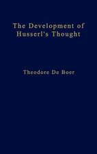 The Development of Husserl’s Thought