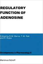 Regulatory Function of Adenosine: Proceedings of the International Symposium on Adenosine, Charlottesville, Virginia, June 7–11,1982