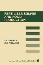 Fertilizer sulfur and food production