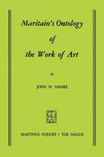 Maritain’s Ontology of the Work of Art