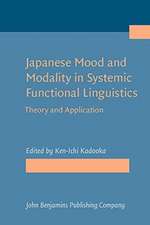 Japanese Mood and Modality in Systemic Functional Linguistics