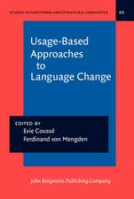 Usage-Based Approaches to Language Change