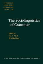 Sociolinguistics of Grammar