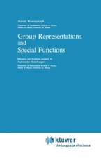 Group Representations and Special Functions