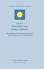 Sixth E.C. Photovoltaic Solar Energy Conference