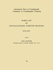 World List of Crystallographic Computer Programs