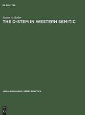 The D-stem in Western Semitic