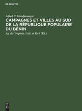 Campagnes et villes au Sud de la République Populaire du Bénin