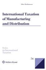 International Taxation of Manufacturing and Distribution