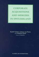 Corporate Acquisitions and Mergers in Switzerland