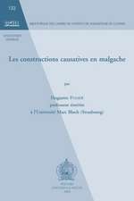 Les Constructions Causatives En Malgache