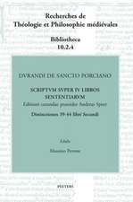 Durandi de Sancto Porciano Scriptum Super IV Libros Sententiarum. Buch II, DD. 39-44