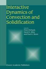 Interactive Dynamics of Convection and Solidification