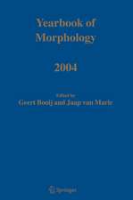 Yearbook of Morphology 2004