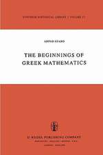 The Beginnings of Greek Mathematics