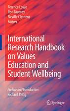 International Research Handbook on Values Education and Student Wellbeing