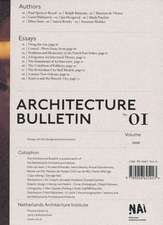 Architecture Bulletin 01: Essays on the Designed Environment