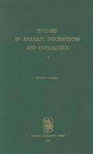 Studies in Aramaic Inscriptions and Onomastics