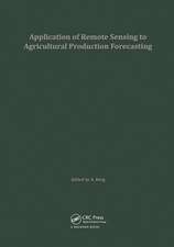 Application of Remote Sensing to Agricultural Production Forecasting: Proceedings of a seminar held at the Joint Research Centre of the Commission of the European Communities, Ispra, Italy