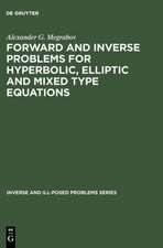 Forward and Inverse Problems for Hyperbolic, Elliptic and Mixed Type Equations