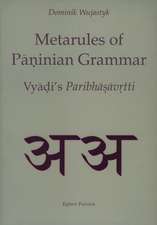 Metarules of Pāṇinian Grammar (2 vols.): Vyjāḍi's <i>Paribhāṣāvṛtti</i>