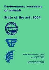 Performance Recording of Animals - State of the Art, 2004