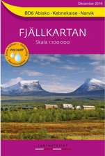 Fjällkartan BD6 Abisko - Kebnekaise - Narvik Bergwanderkarte