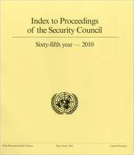 Index to Proceedings of the Security Council 2010