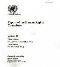 Report of the Human Rights Committee