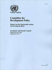 Committee for Development Policy: Report on the Fourteenth Session (12-16 March 2012)