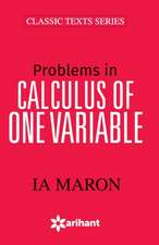 Calculus of One Variable