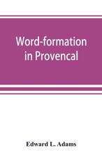 Word-formation in Provenc¿al