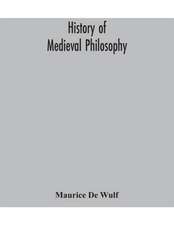 History of medieval philosophy