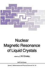 Nuclear Magnetic Resonance of Liquid Crystals