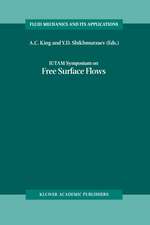 IUTAM Symposium on Free Surface Flows: Proceedings of the IUTAM Symposium held in Birmingham, United Kingdom, 10–14 July 2000