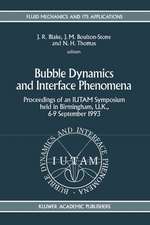 Bubble Dynamics and Interface Phenomena: Proceedings of an IUTAM Symposium held in Birmingham, U.K., 6–9 September 1993