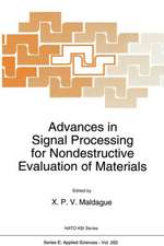 Advances in Signal Processing for Nondestructive Evaluation of Materials