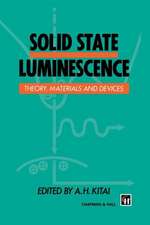 Solid State Luminescence: Theory, materials and devices