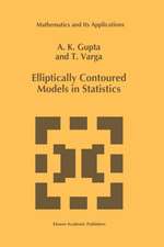 Elliptically Contoured Models in Statistics