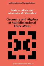 Geometry and Algebra of Multidimensional Three-Webs