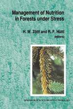 Management of Nutrition in Forests under Stress: Proceedings of the International Symposium, sponsored by the International Union of Forest Research Organization (IUFRO, Division I) and hosted by the Institute of Soil Science and Forest Nutrition at the Albert-Ludwigs-University in Freiburg, Germany, held on September 18–21, 1989 at Freiburg, Germany