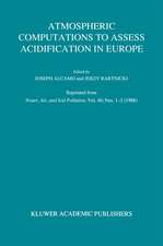 Atmospheric Computations to Assess Acidification in Europe: Summary and Conclusions of the Warsaw II Meeting