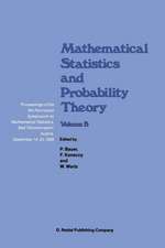 Mathematical Statistics and Probability Theory: Volume B Statistical Inference and Methods Proceedings of the 6th Pannonian Symposium on Mathematical Statistics, Bad Tatzmannsdorf, Austria, September 14–20, 1986