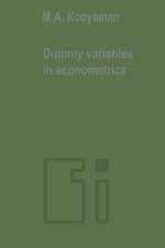 Dummy variables in econometrics