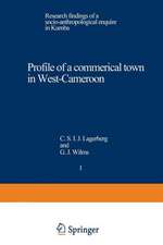 Profile of a commercial town in West-Cameroon: Research findings of a socio-anthropological enquire in Kumba